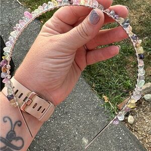 Flourite Beaded Headband